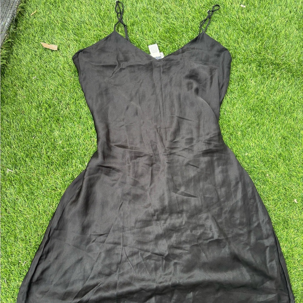 Nordstrom vintage 100% silk slip dress with adjustable straps
